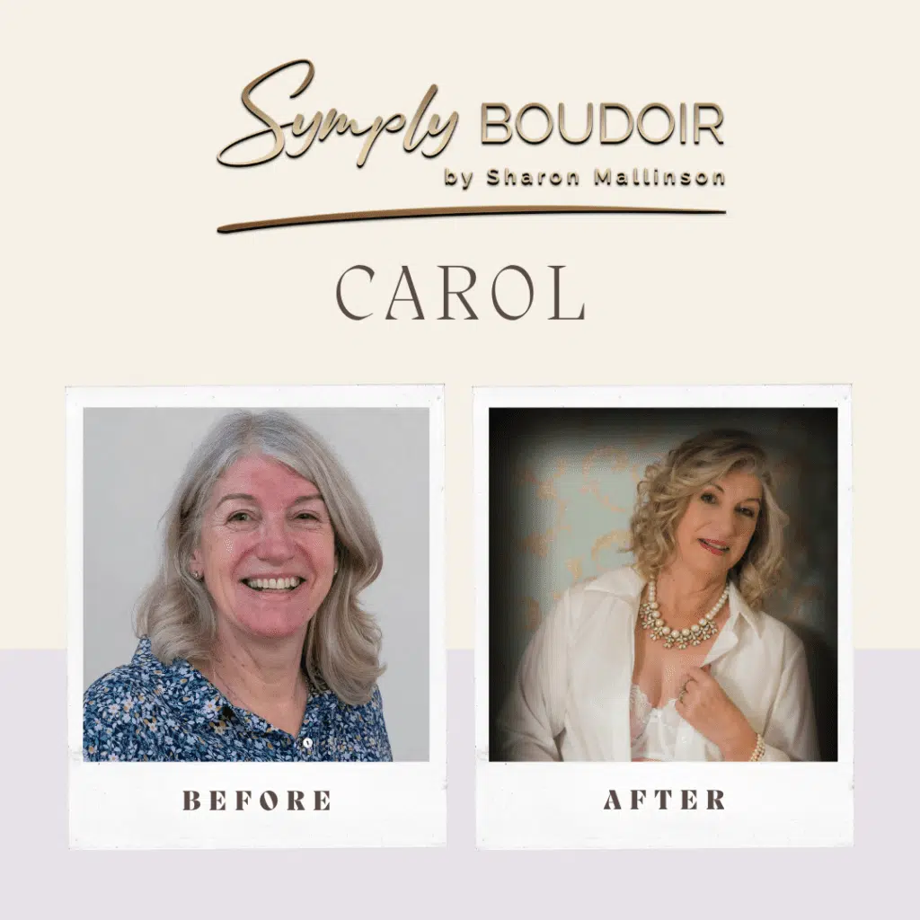 before and after mature lady