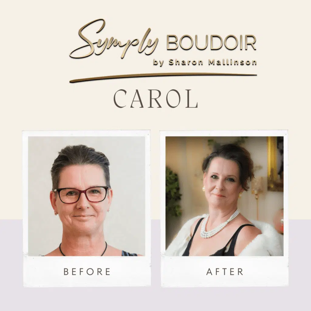 before and after a boudoir shoot