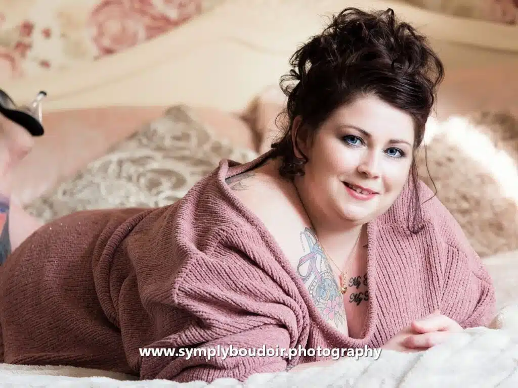 slouchy sweater boudoir