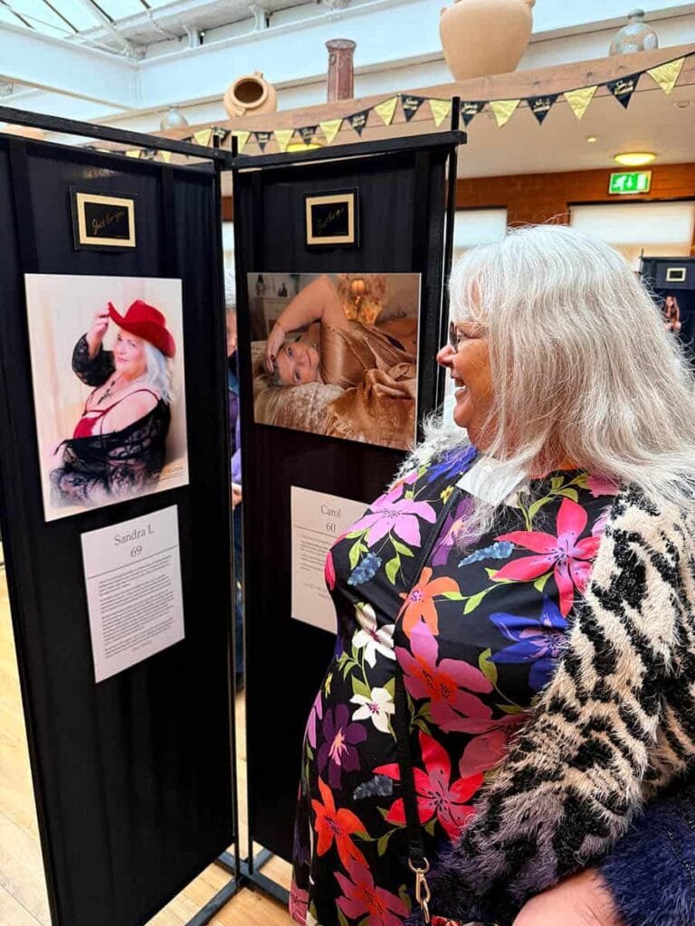 woman at the Ageless over 50 exhibition